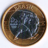 Монета 1 реал. 2016 год, Бразилия. Летние Олимпийские Игры 