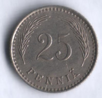 25 пенни. 1929 год, Финляндия.