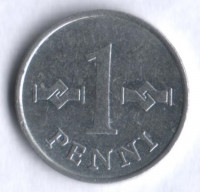 1 пенни. 1979 год, Финляндия.