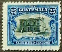 Почтовая марка (25 c.). "Главпочтамт". 1911 год, Гватемала.