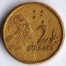 Монета 2 доллара. 1989 год, Австралия.