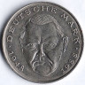Монета 2 марки. 1989 год (D), ФРГ. Людвиг Эрхард.