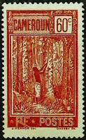 Марка почтовая (60 c.). "Деревенские мотивы". 1926 год, Камерун.