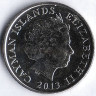 Монета 10 центов. 2013 год, Каймановы острова.