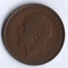 Монета 1 пенни. 1912 год, Великобритания.