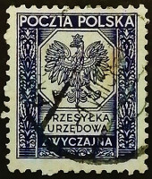 Почтовая марка. "Орёл". 1935 год, Польша.