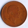 Монета 10 филсов. 1974 год, Иордания.