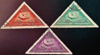 Набор почтовых марок (3 шт.). "Мир во всём мире (II)". 1951 год, КНР.