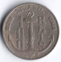 Монета 100 рейсов. 1936 год, Бразилия.