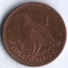 Монета 1 пенни. 2000 год, Гибралтар.