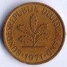Монета 5 пфеннигов. 1971(J) год, ФРГ.