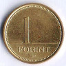 Монета 1 форинт. 2003 год, Венгрия.