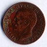 Монета 5 чентезимо. 1935 год, Италия.