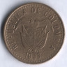 Монета 100 песо. 1993 год, Колумбия.