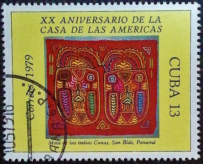 Почтовая марка. "20 лет Американскому дому". 1979 год, Куба. Почтовая марка. "20 лет Американскому дому". 1979 год, Куба.