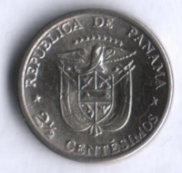 Монета 2-1/2 сентесимо. 1973 год, Панама. FAO.