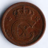 Монета 1 эре. 1921 год, Дания. HCN;GJ.