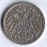 Монета 10 пфеннигов. 1912 год (A), Германская империя.