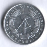 Монета 1 пфенниг. 1964 год, ГДР.