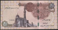 Банкнота 1 фунт. 2017 год, Египет.