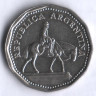 Монета 10 песо. 1968 год, Аргентина.