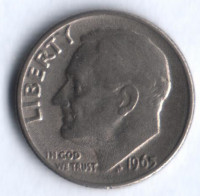 10 центов. 1965 год, США.