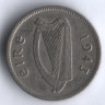 Монета 3 пенса. 1943 год, Ирландия.