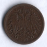 Монета 1 геллер. 1909 год, Австро-Венгрия.