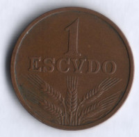 Монета 1 эскудо. 1970 год, Португалия.