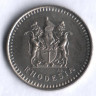 Монета 5 центов. 1976 год, Родезия.