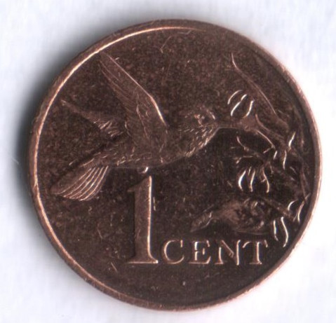 1 цент. 2005 год, Тринидад и Тобаго.