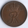 Монета 5 эре. 1960 год, Дания. С;S.