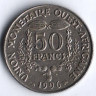 Монета 50 франков. 1996 год, Западно-Африканские Штаты.