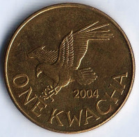 Монета 1 квача. 2004 год, Малави.