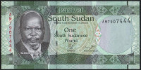 Банкнота 1 фунт. 2011 год, Южный Судан.