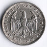 Монета 1 рейхсмарка. 1933 год (D), Третий Рейх.