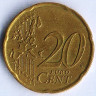 Монета 20 центов. 2000 год, Франция.