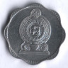 Монета 10 центов. 1978 год, Шри-Ланка.