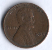 1 цент. 1939 год, США.