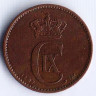 Монета 2 эре. 1897(VBP) год, Дания.