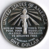 Монета 1 доллар. 1986(S) год, США. 100 лет статуе Свободы.