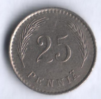 25 пенни. 1937 год, Финляндия.
