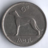 Монета 6 пенсов. 1934 год, Ирландия.