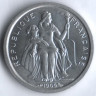 1 франк. 1965 год, Французская Полинезия.