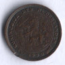 Монета 1/2 цента. 1930 год, Нидерланды.