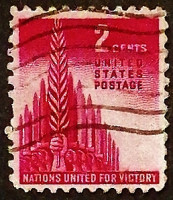 Почтовая марка. "Победа". 1943 год, США.