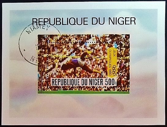 Мини-блок. "Летние Олимпийские игры, Москва`1980". 1980 год, Нигер.