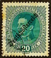 Почтовая марка. "Император Карл I ("Deutschösterreich")". 1918 год, Австрия.