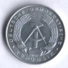 Монета 1 пфенниг. 1968 год, ГДР.