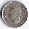 Монета 6 пенсов. 1941 год, Южная Африка.